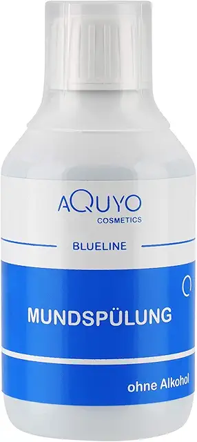 Blueline antibakterielle Mundspülung ohne Alkohol für Zahnfleischentzündung und Mundgeruch (250ml)