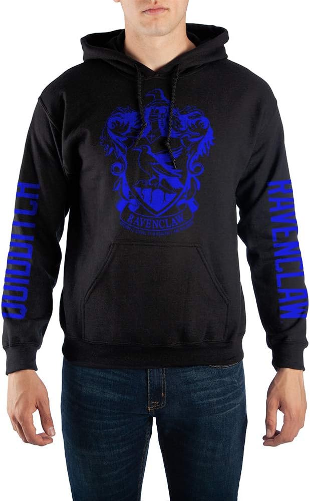 Bioworld Harry Potter House Slytherin Coat of Arms Fleece Hoodie Sweatshirt