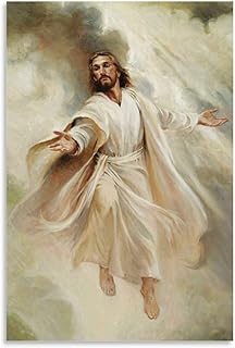 chenyun, poster di Gesù Cristo Gesù Visita il Nuovo Mondo Poster di tela decorativa da parete per soggiorno, camera da letto