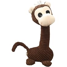 Squeaky Plush Dog Toys, Cute Animal Pet Toy for Small Dogs, Monkey