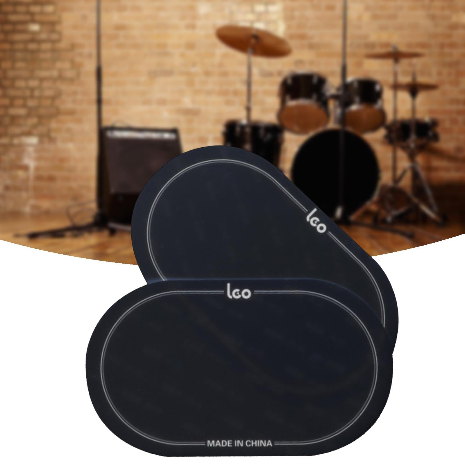 Amazon | Freneci バスドラムパッチ保護ステッカー2枚パック