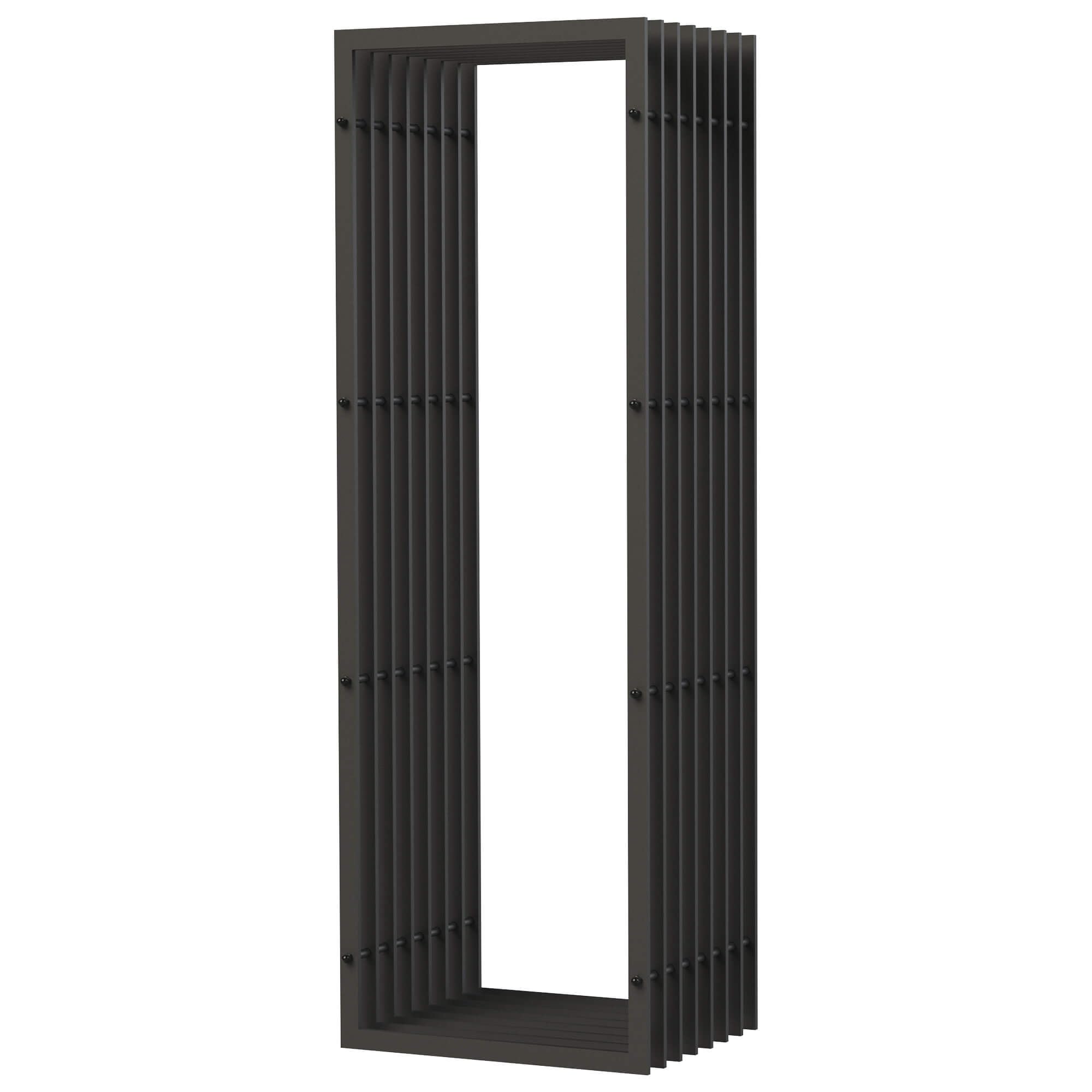 DanDiBo Scaffale per legna da ardere, interno in metallo, nero, 96430, 150 cm