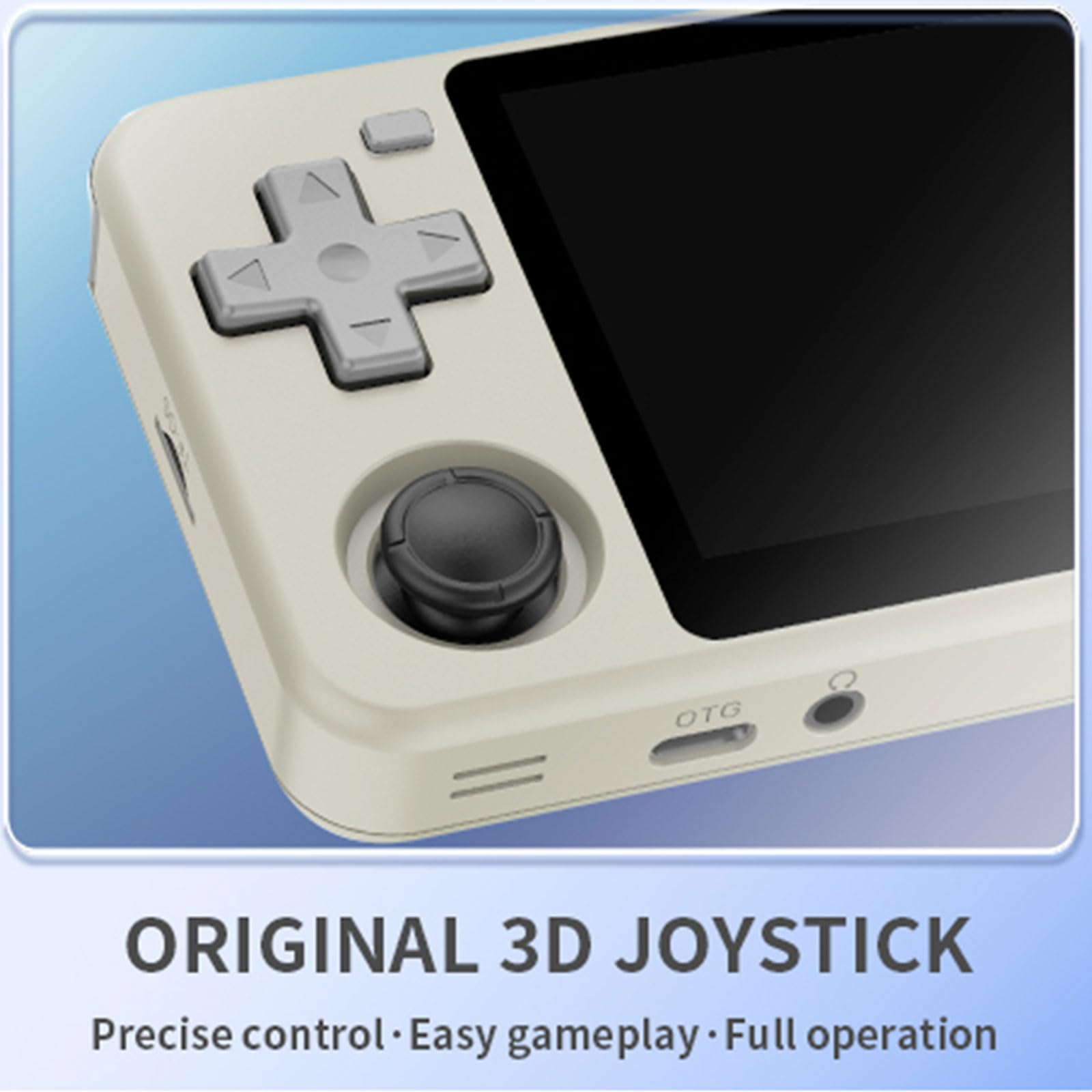 Consola de juegos retro de 64G/128G con joystick de 3.5 pulgadas, doble ranura para tarjetas, consola de videojuegos portátil para niños
