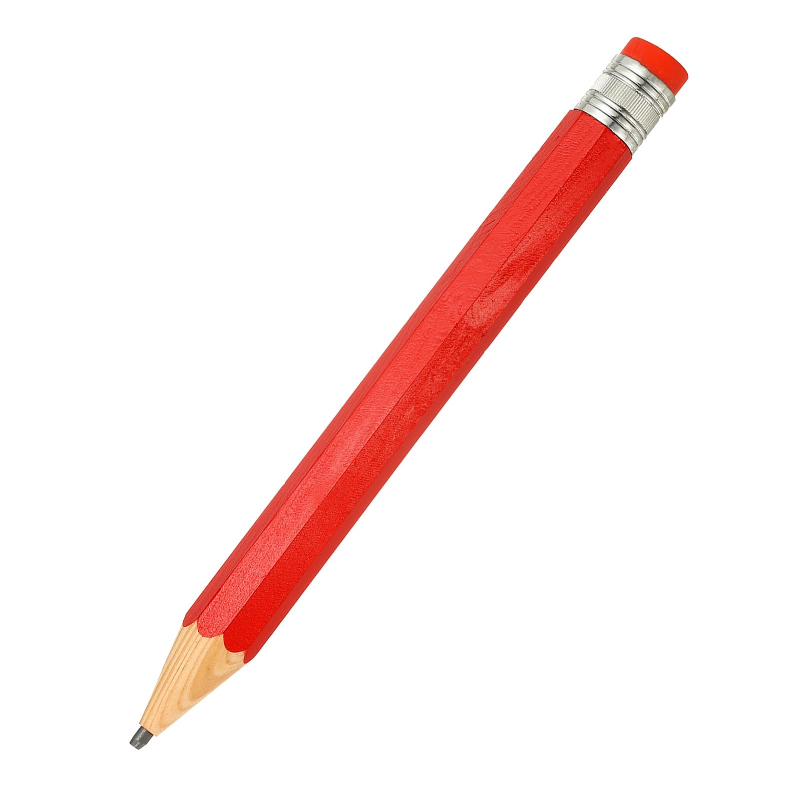 PATIKIL Wooden Giant Pencil, 13.4 Inch Big Pencil Props Large Funny Novelty Pencils with Cap for Home Decor Office Christmas Party Red