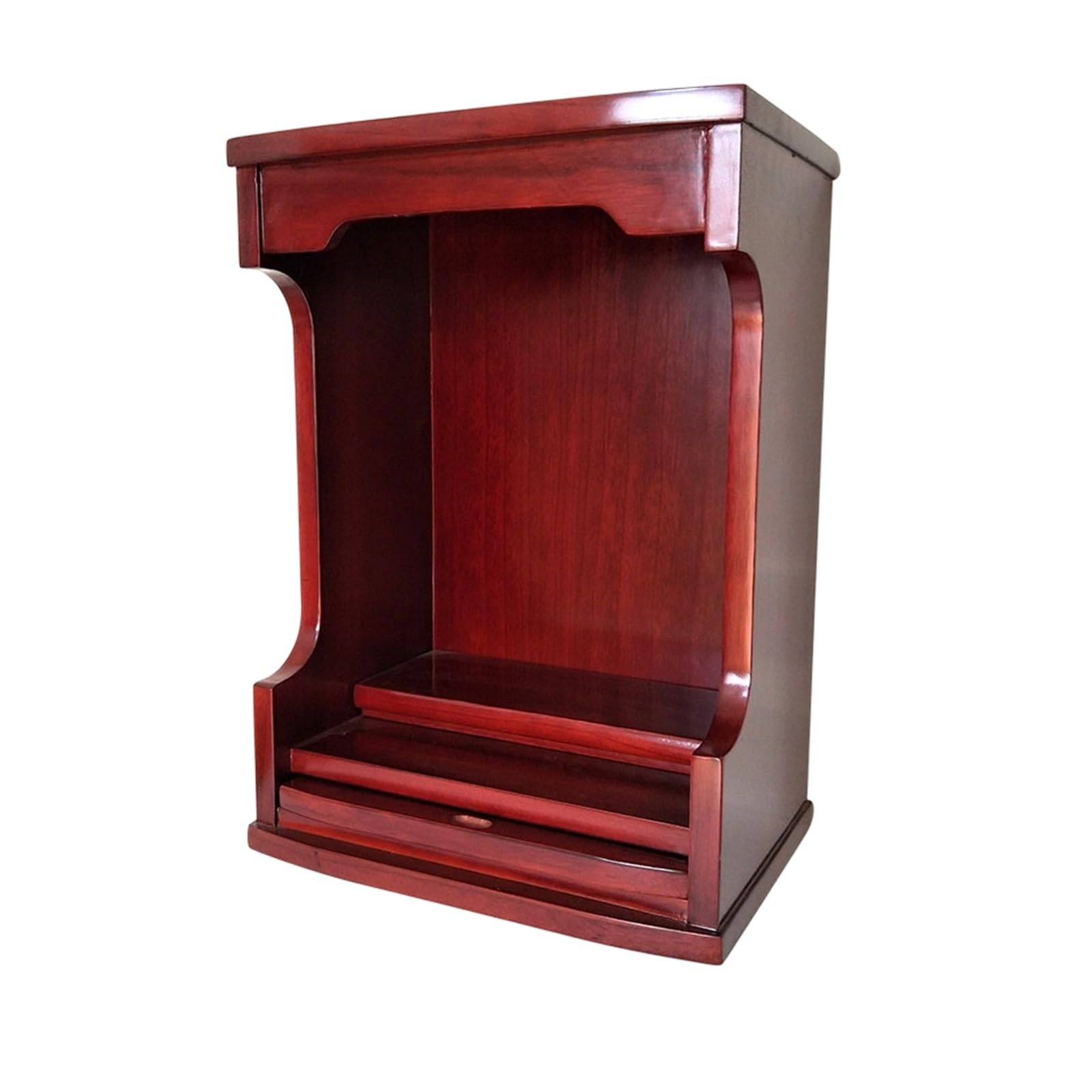 Armoire d'autel bouddhiste en paulownia séquoia 53cm pour mur