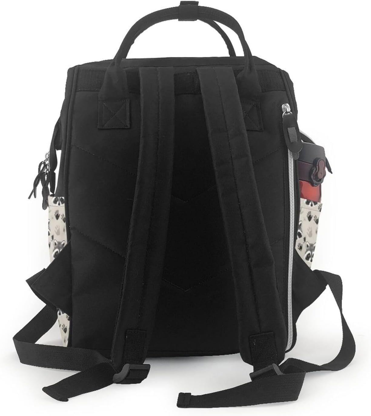 Baby Doll Diaper Bag Backpack - Cute Raccoon Print Mommy Bag, Tactical Infant Baby Backpack, Fashion Travel Hiking Toddler Tote Nursing Nappy Bags for Dad Mom Women Men