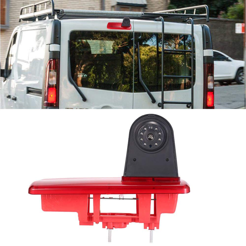Bremsleuchte Rückfahrkamera HD Nachtsicht Ersatz für FIAT Talento Bus Kasten 296 R9M GM 408 413 452/Opel Vauxhall Vivaro B Combi Kasten Turbo FWD X82/Renault Trafic III 3 Bus Kasten EG JG FG 1FL/2FL