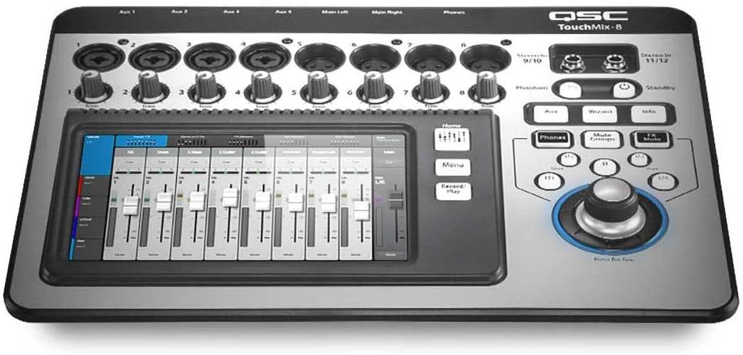 QSC TouchMix-8 Digital Mixer front view