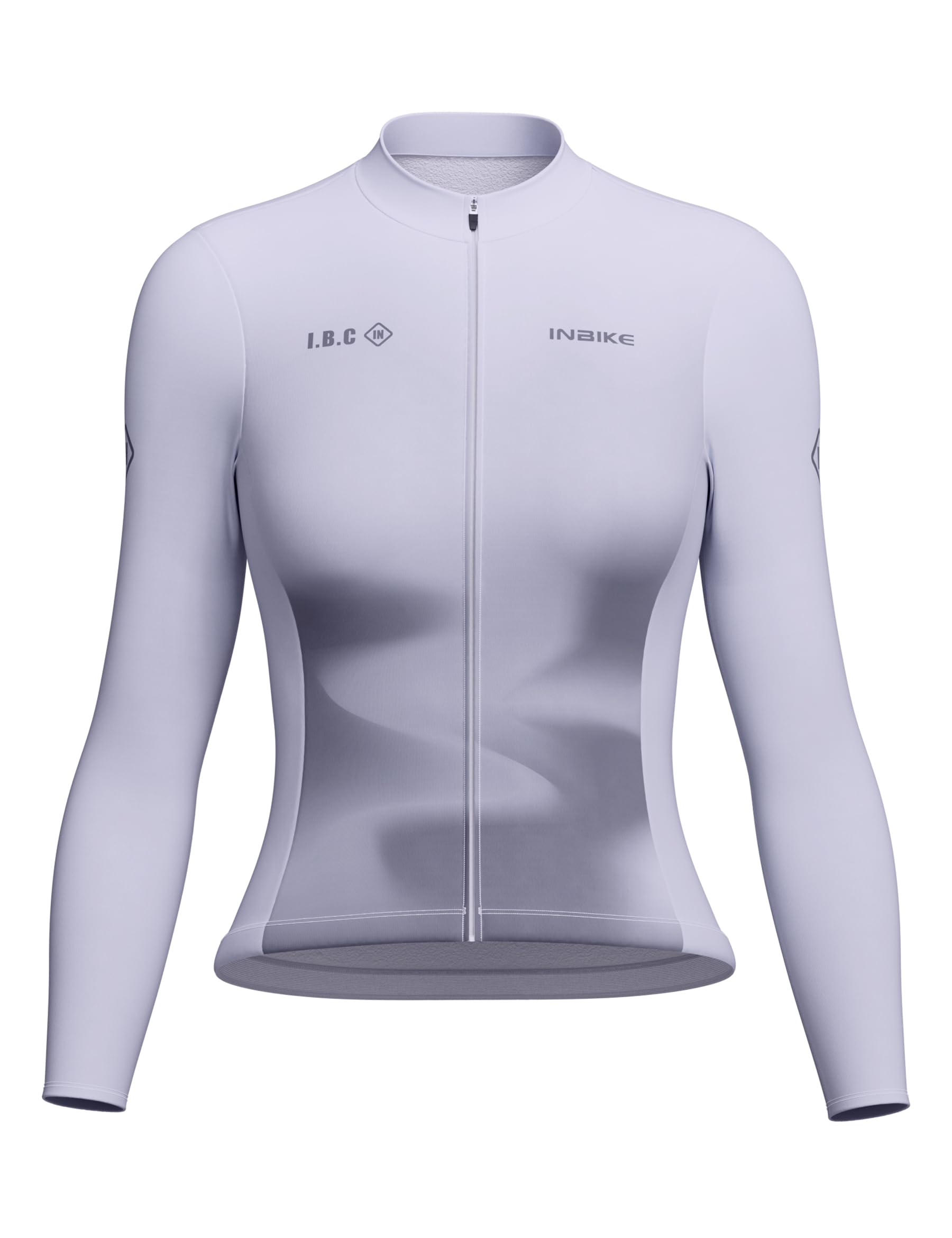 INBIKE Maglia Ciclismo Donna Invernale Giacca Ciclismo in Pile Giacca Bici Donna Antivento Termico Aderente per MTB Bici Running