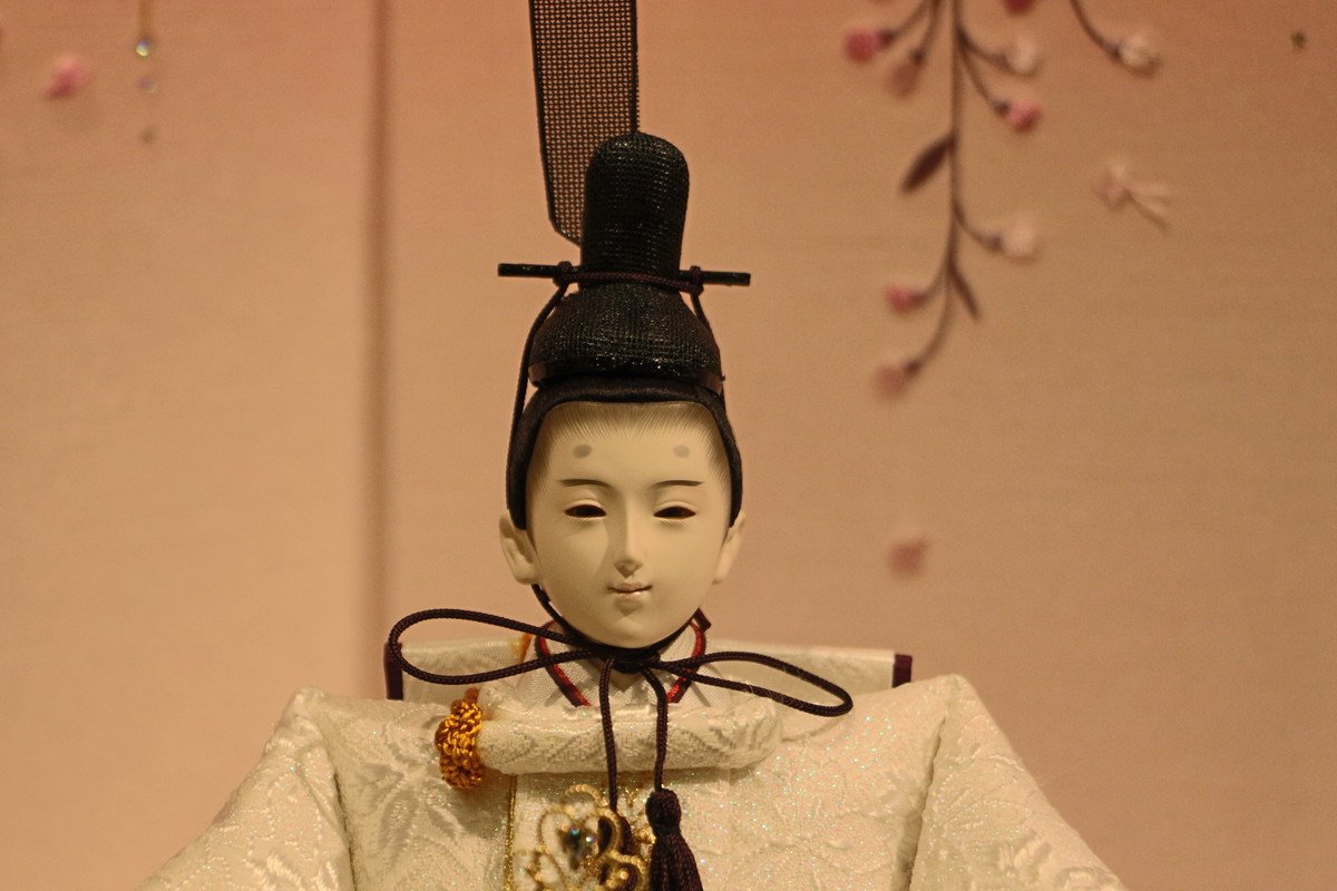 Amazon | 三五本刺繍舞親王しだれ桜刺繍屏風セット 【雛人形親王飾り