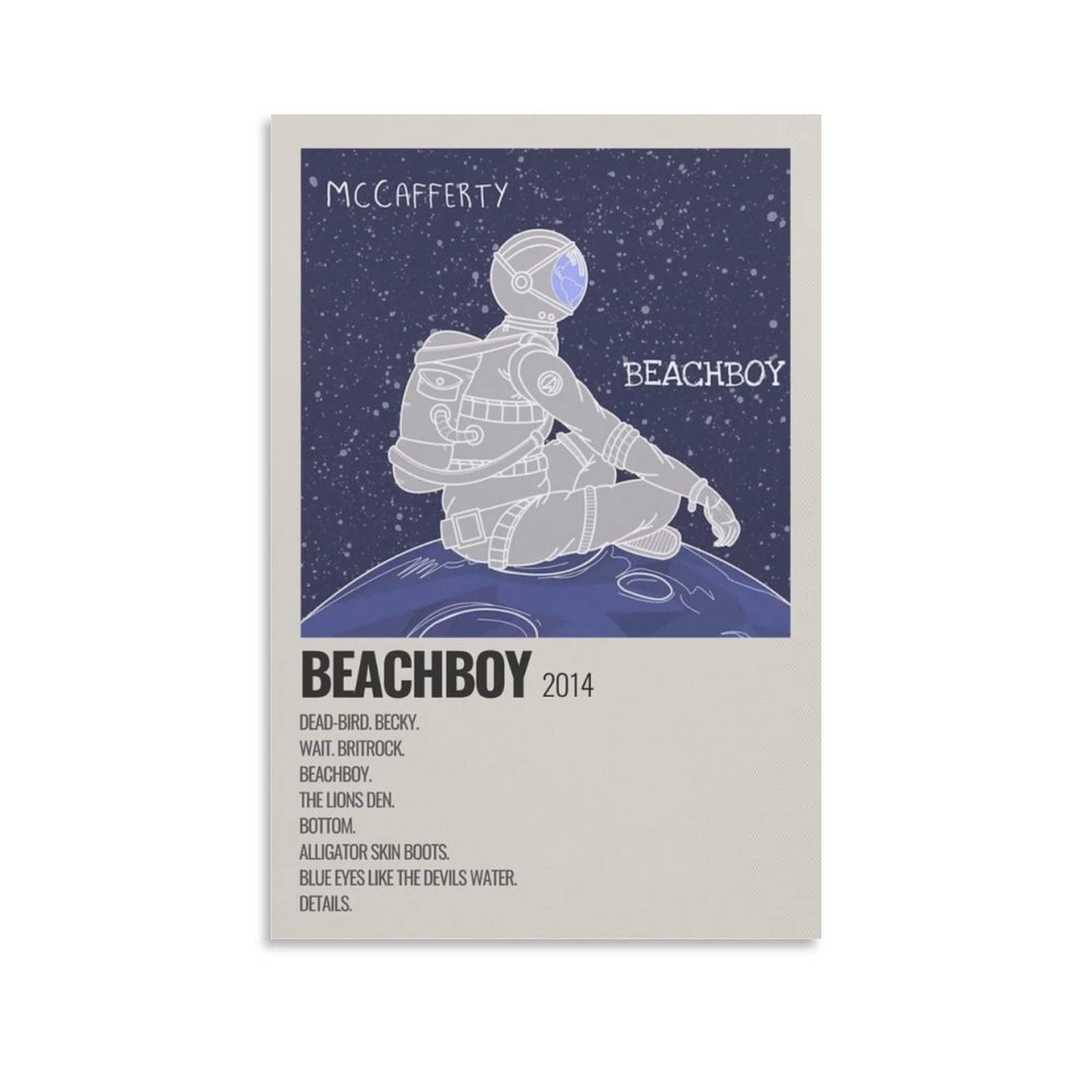 BURGHR Beachboy McCafferty Canvas Poster Wall Decorative Art Painting Living Room Bedroom Decoration Gift Unframe-style12x18inch(30x45cm)