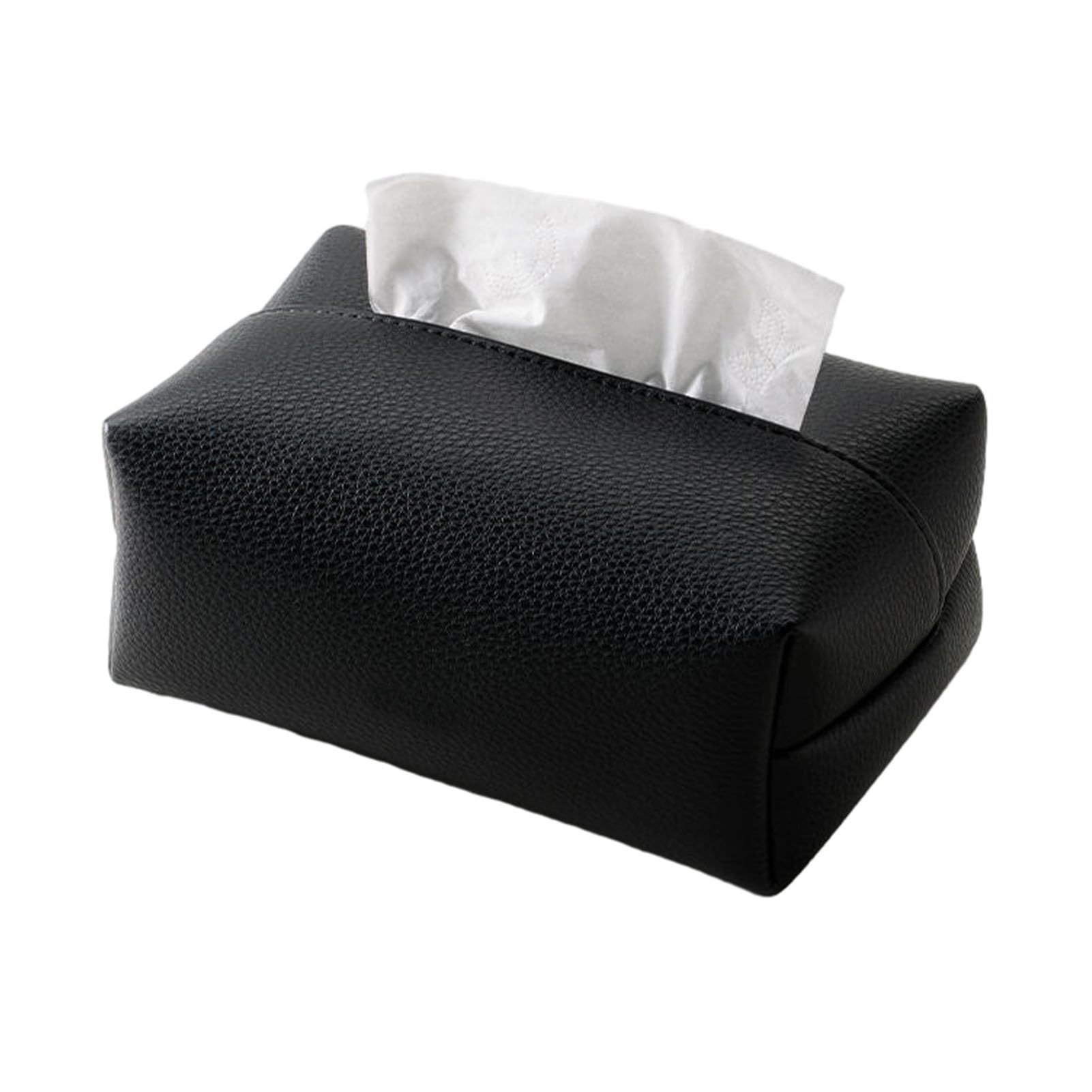 PU Leather Tissue Box, Durable Compact Foldable Napkin Dispenser, for Desk And Office 3