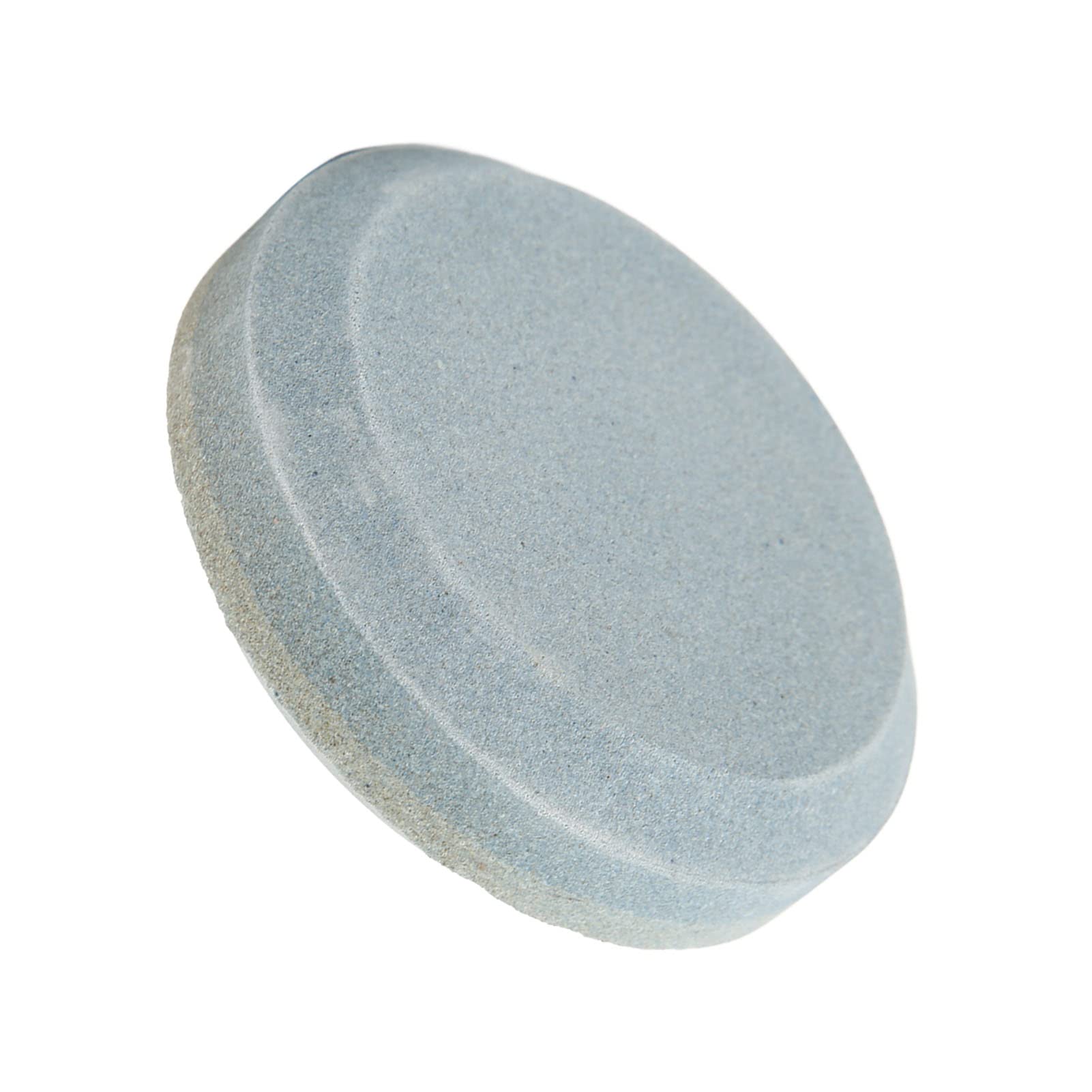 Knife Sharpener, Multifunctional Sandstone Double Sided Knife Sharpener Round Shape Knife Sharpening Stone for Lawn Mower Blades Machetes 3.1x3.1x1.0in