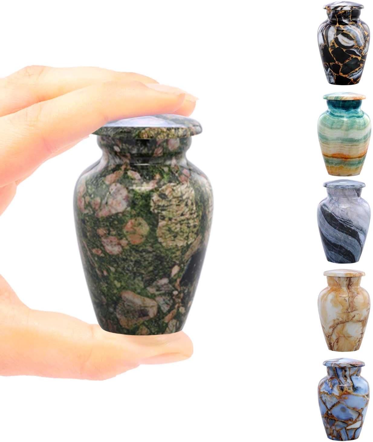 Keepsake Urn Marble Finish Keepsake Cremation Urn for
