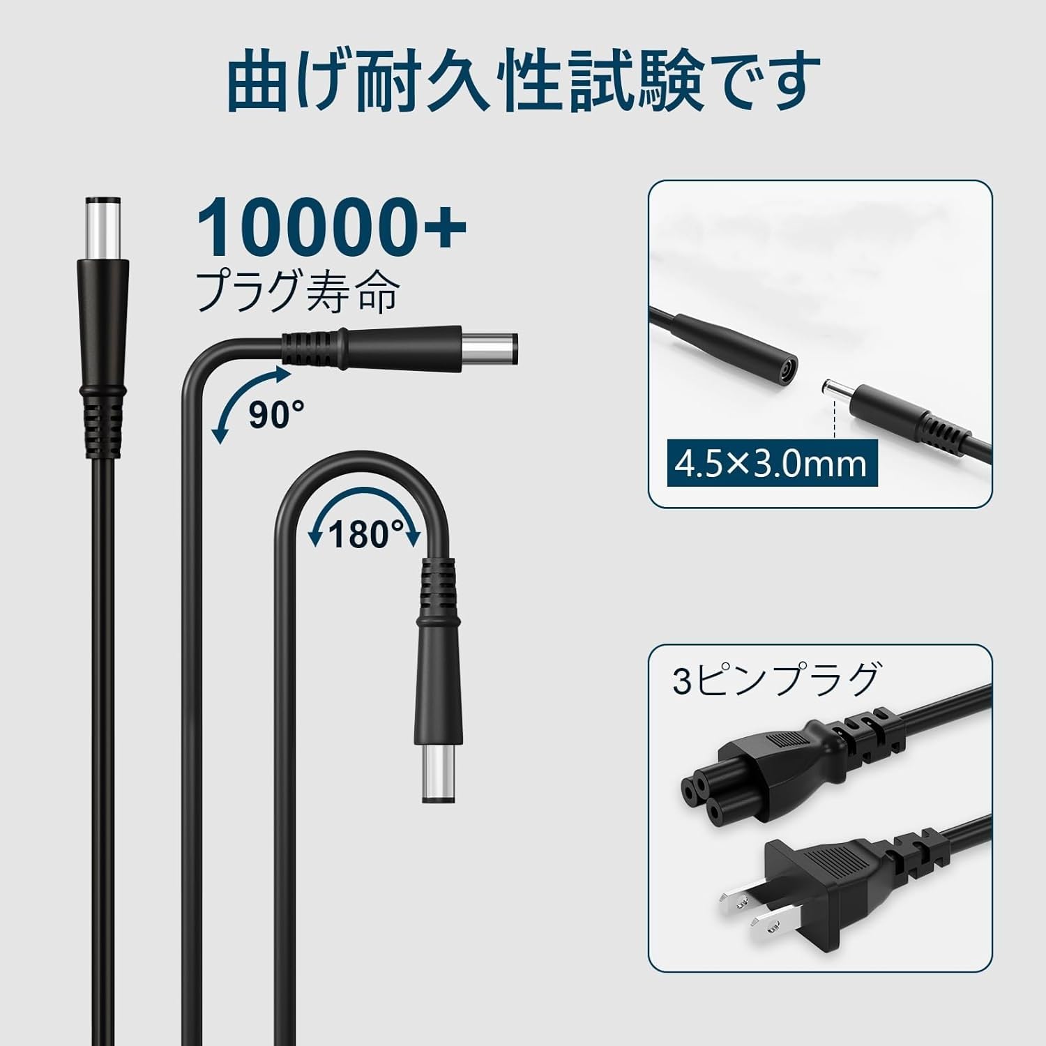 Amazon.co.jp: 65w 4.5mm acアダプター 対応 DELL inspiron ノート