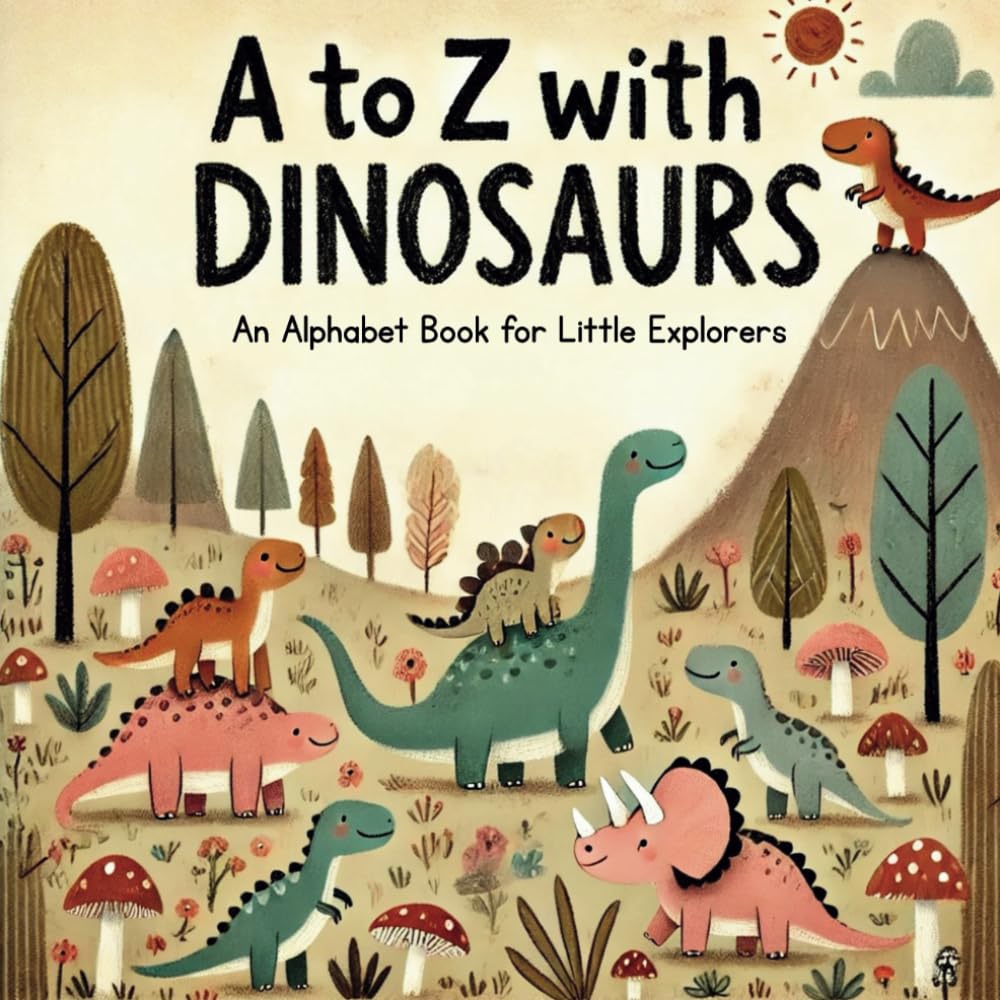 A to Z with Dinosaurs: Discover and Learn the Alphabet with 26 Delightful Prehistoric Friends! (A to Z Animal Alphabet Adventures: Discover and Learn the Alphabet with 26 Delightful Friends!)