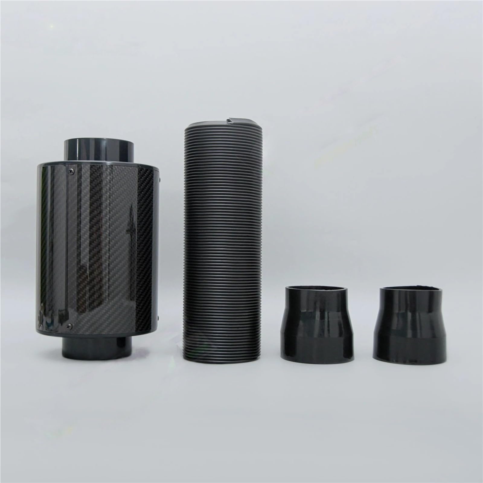 Zespół obudowy filtra powietrza Uniwersalny filtr indukcyjny z włókna węglowego 76 mm 3". Obudowa filtra | Zestaw węży dolotowych zimnego układu dolotowego samochodu