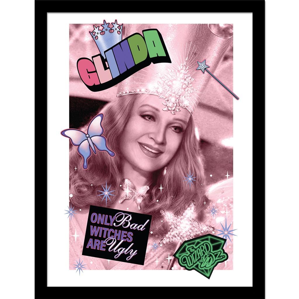 Pyramid International The Wizard Of Oz (Glinda) Collector Print (Framed) 30cm x 40cm - A Stunning Artwork to Enhance Your Collection or Living Space, One Size