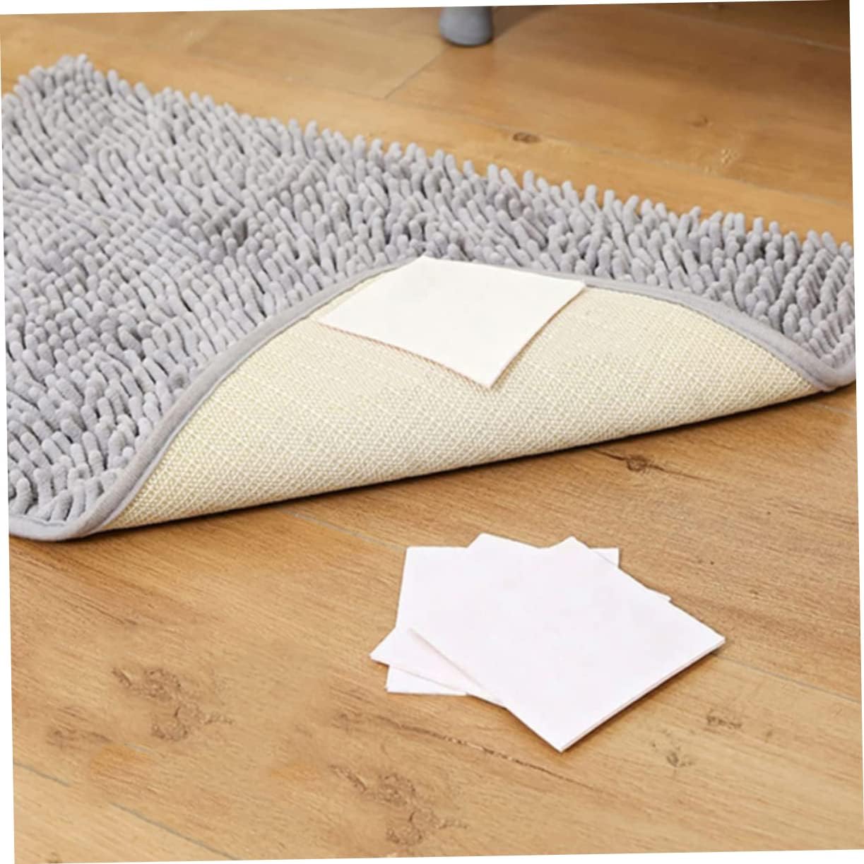 Alipis 12pcs Area Rugs Hooks Non-Slip Pad for Rugs Easy Install Washable Reusable