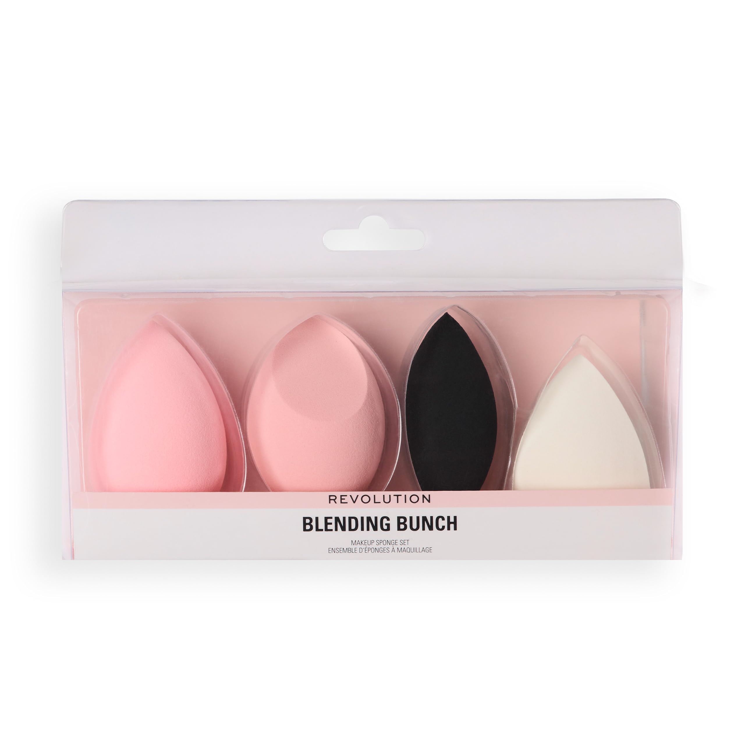 Revolution Blending Bunch Makeup Sponge Set, For a Perfect Blend Every Time, Washable & Reusable, Assorted Shapes & Sizes, Pack of 4