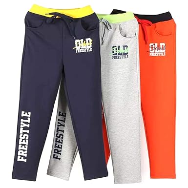 KYDA KIDS Boys Regular Fit Track pants(Pack of 3)