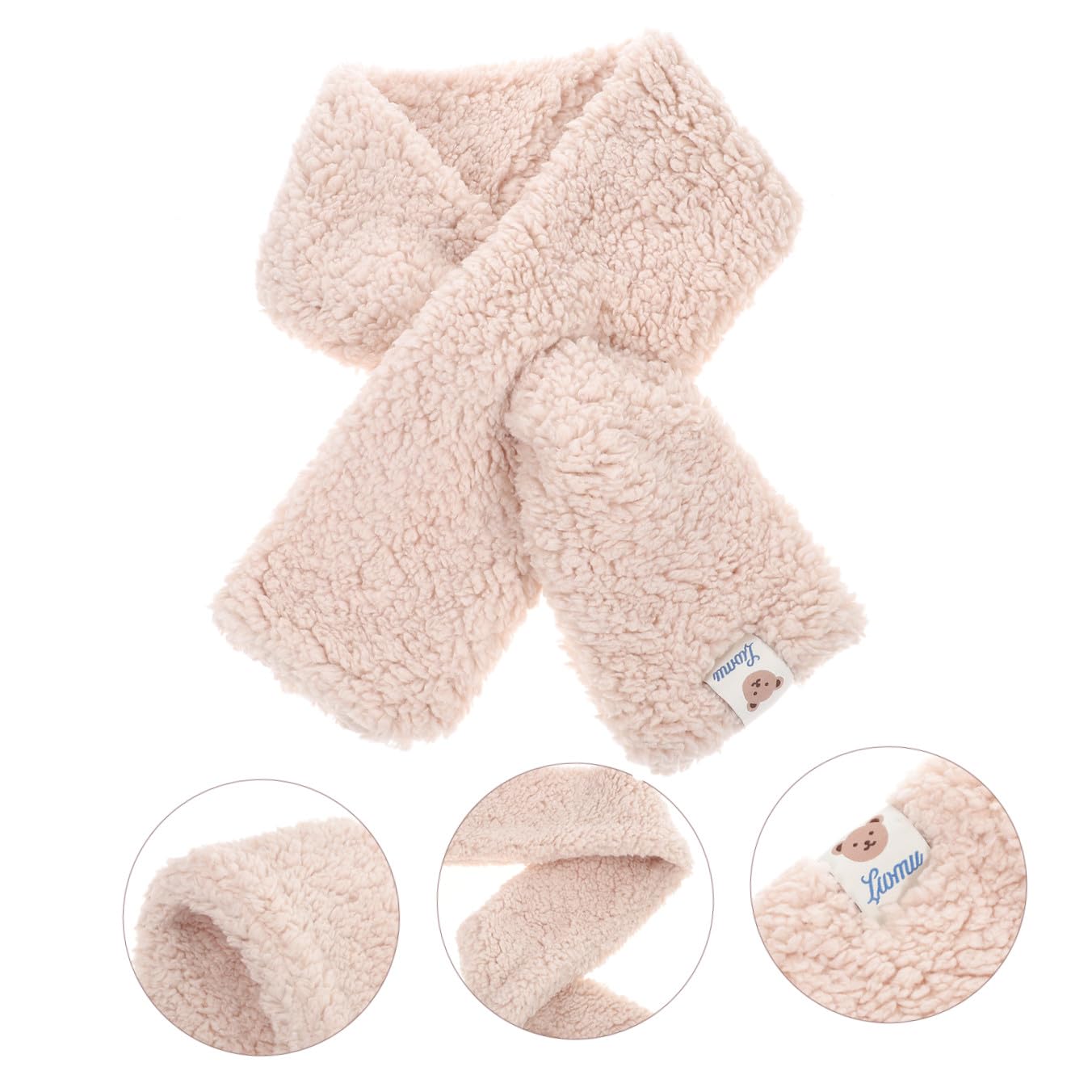 PRETYZOOM 4 Stück Schal Pañuelos Para Mujer Winterhandschuhe Reithandschuhe Skihandschuhe Winterwickel Pelzige Hülle Winterhalswärmer Damen-nackenwickel Plüsch Kunstpelz Verdicken Kind