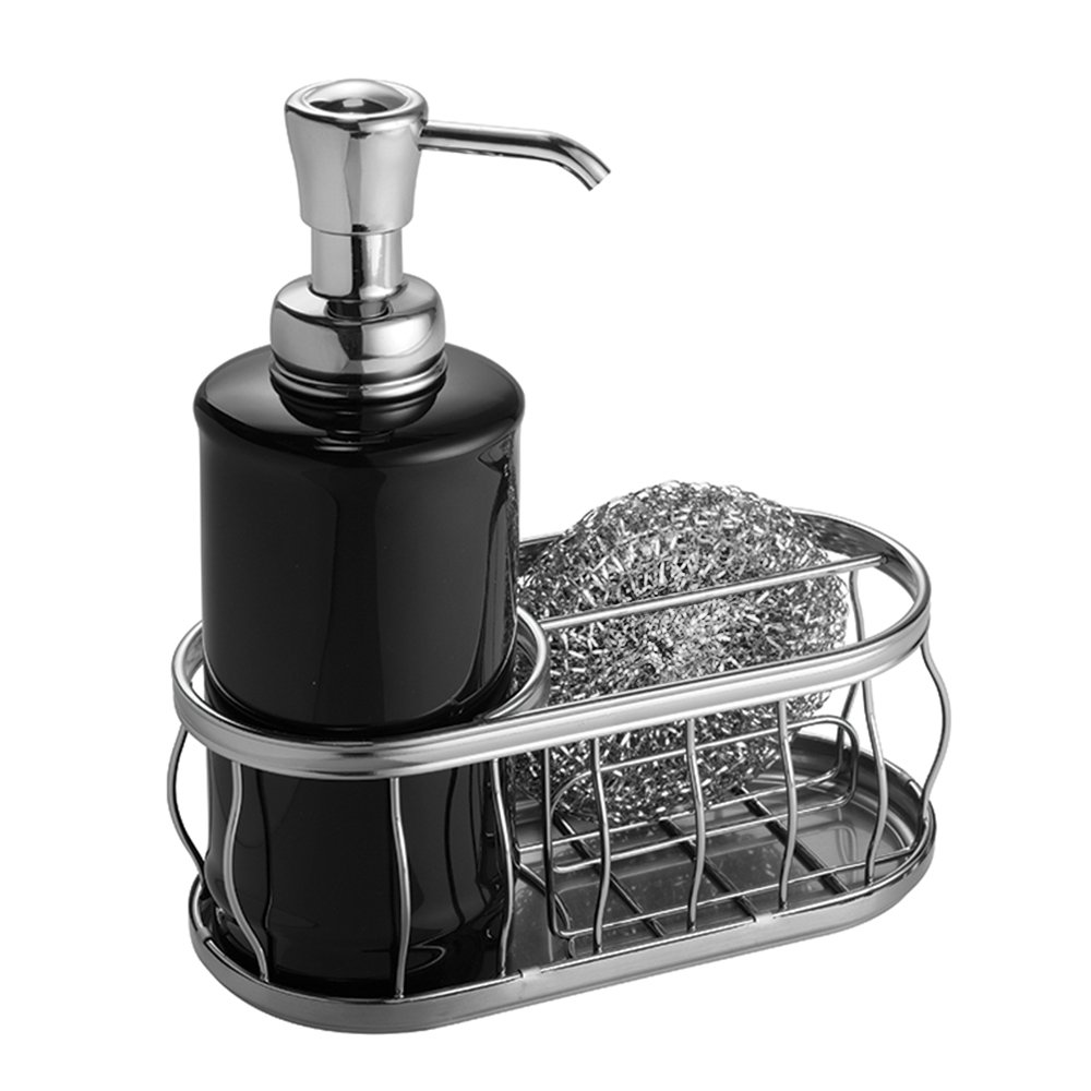 iDesign York Lyra Pump Caddy, Black