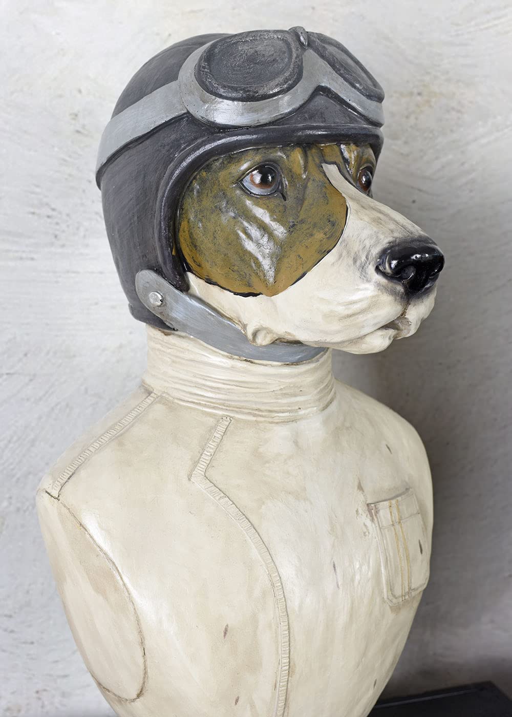 Buste d'animal Hundepilot Buste 50cm Chien Buste Figurine Décorative Antique lup038 Palazzo Exclusif