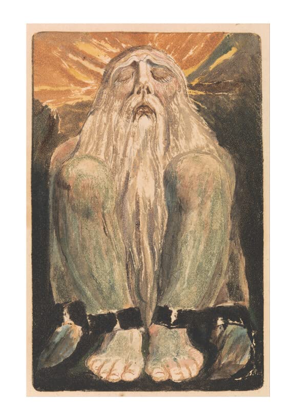 Poster encadré de William Blake au motif de chaînes, idéal pour le salon ou le bureau