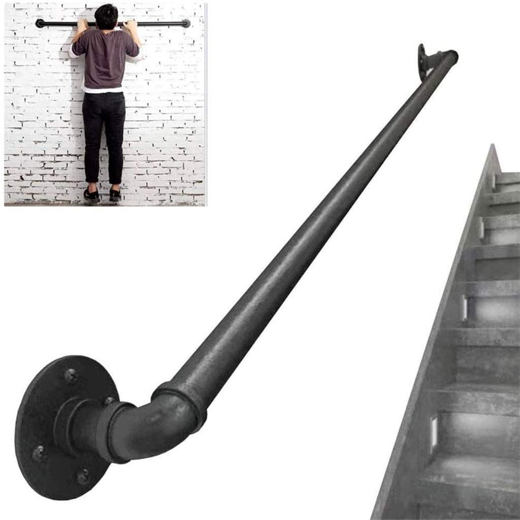 Main courante d'escalier LUNEZY élimine les risques de chute grâce au kit de fixation murale robuste