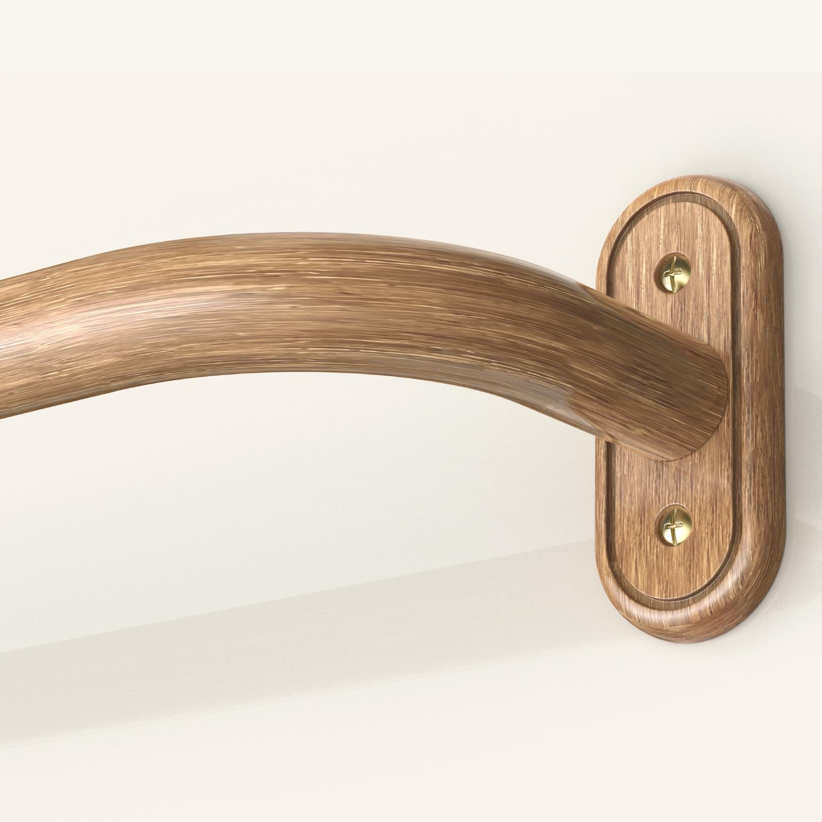 Blackout Curtain Rods - Modern Wrap Around Design -12