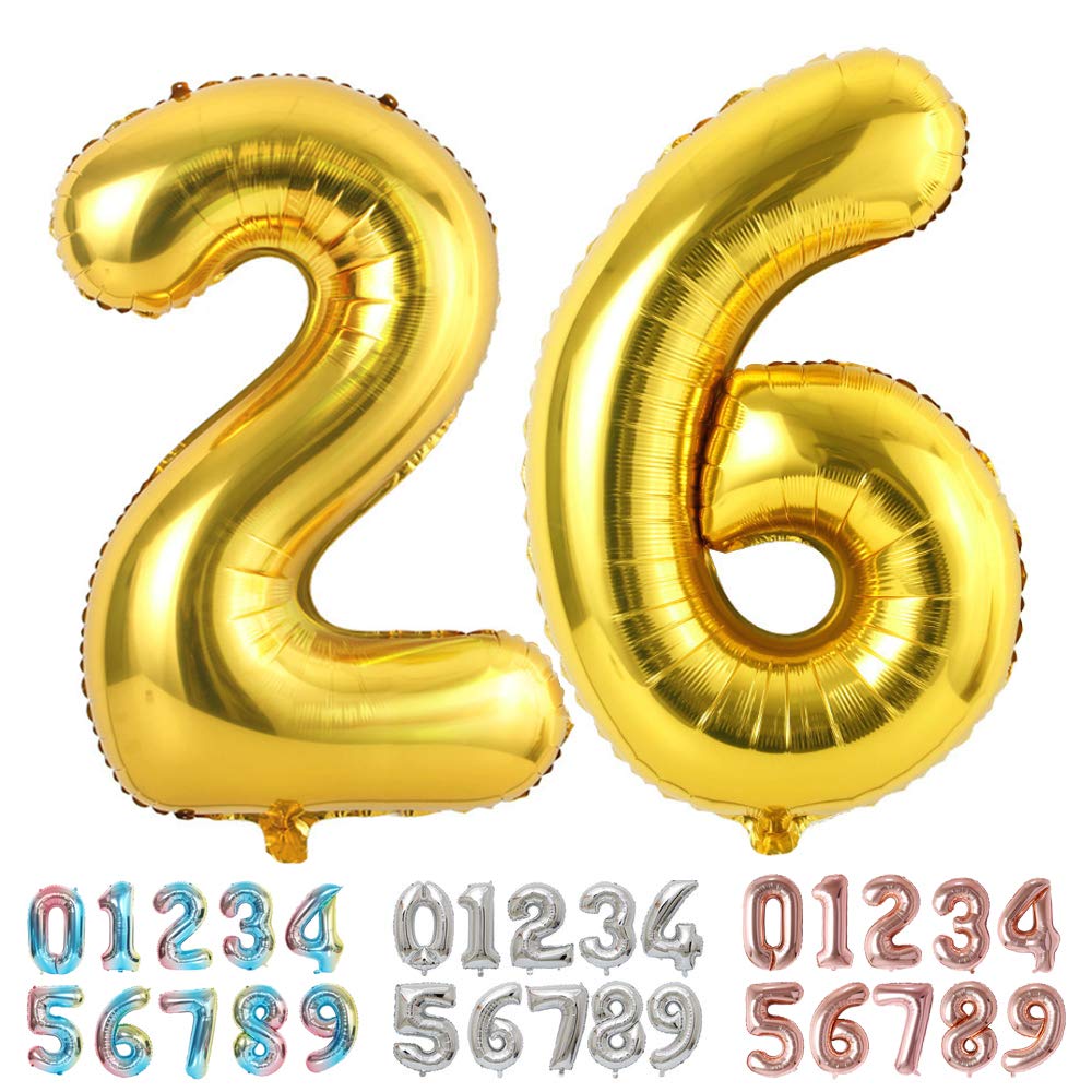 Foil Globo Número 5 Azul 40" (101cm), Inflable Helio o aire, Gigante Numeros 0-9, 10-19, 20-29, 30-100, Grande Globos Decoración para La Boda Aniversario y Cumpleaños Fiestas — view 683