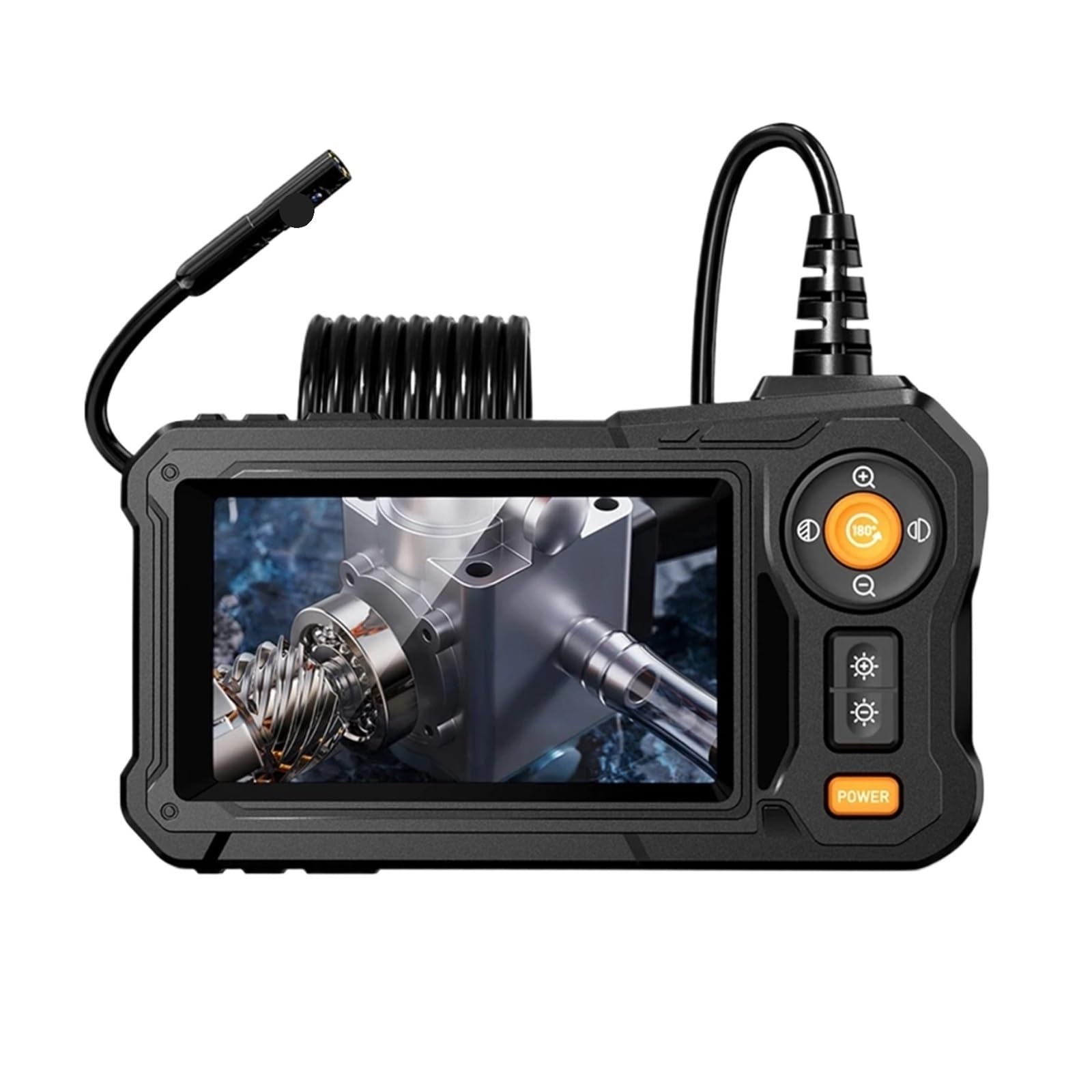 YNIYUJKL Camera, 4.3 Inch Industrial Endoscope Camera Waterproof Hd 1080P Car Pipeline Sewer Inspection With 8Led,For Wall Automotive Engine