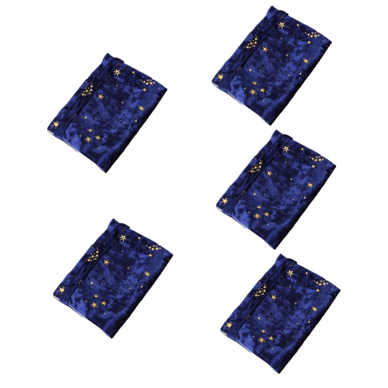 SHINEOFI 5pièces Housse De Tissu Réutilisable Protège Étoilé Et Lune Couverture Manuelle Pour Cahier Et Album