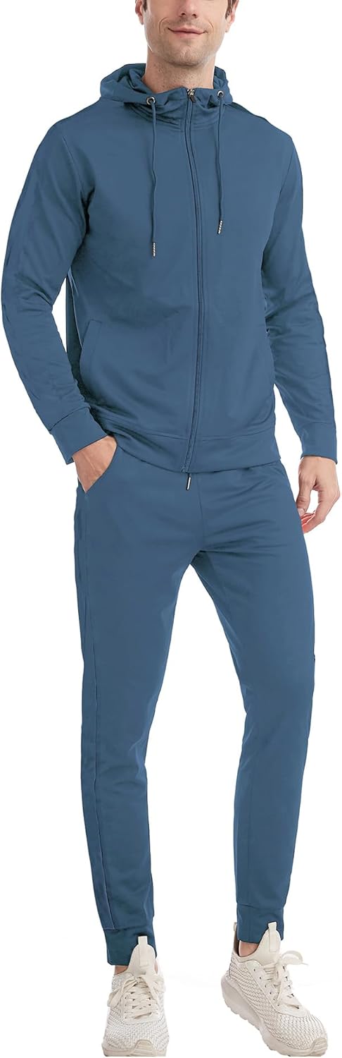 Sweatsuits for Men Tracksuit Men Track Suits 2 Piece Set Zip Up
