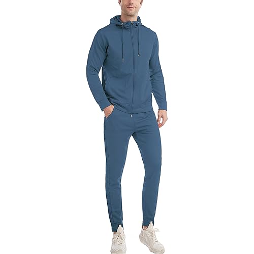 Sweatsuits for Men Tracksuit Men Track Suits 2 Piece Set Zip Up