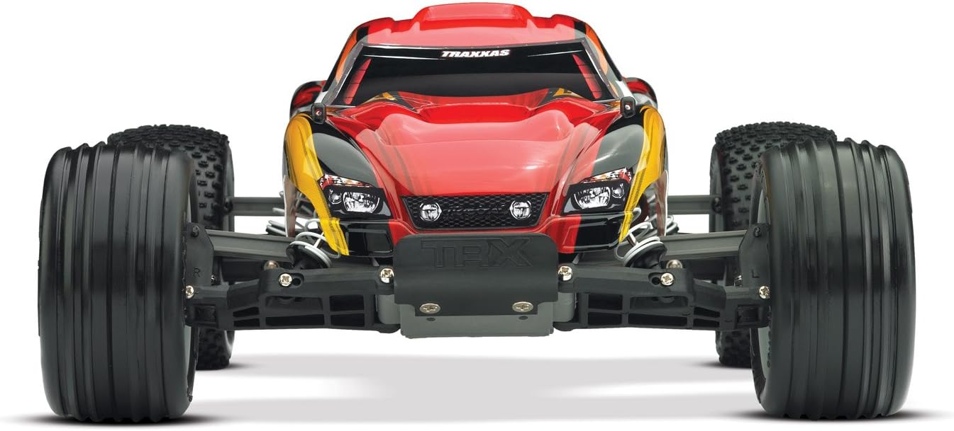 Traxxas RTR 1/10 Rustler with Water Proof XL-5 RTR and 7 Cell Battery with Charger, Red