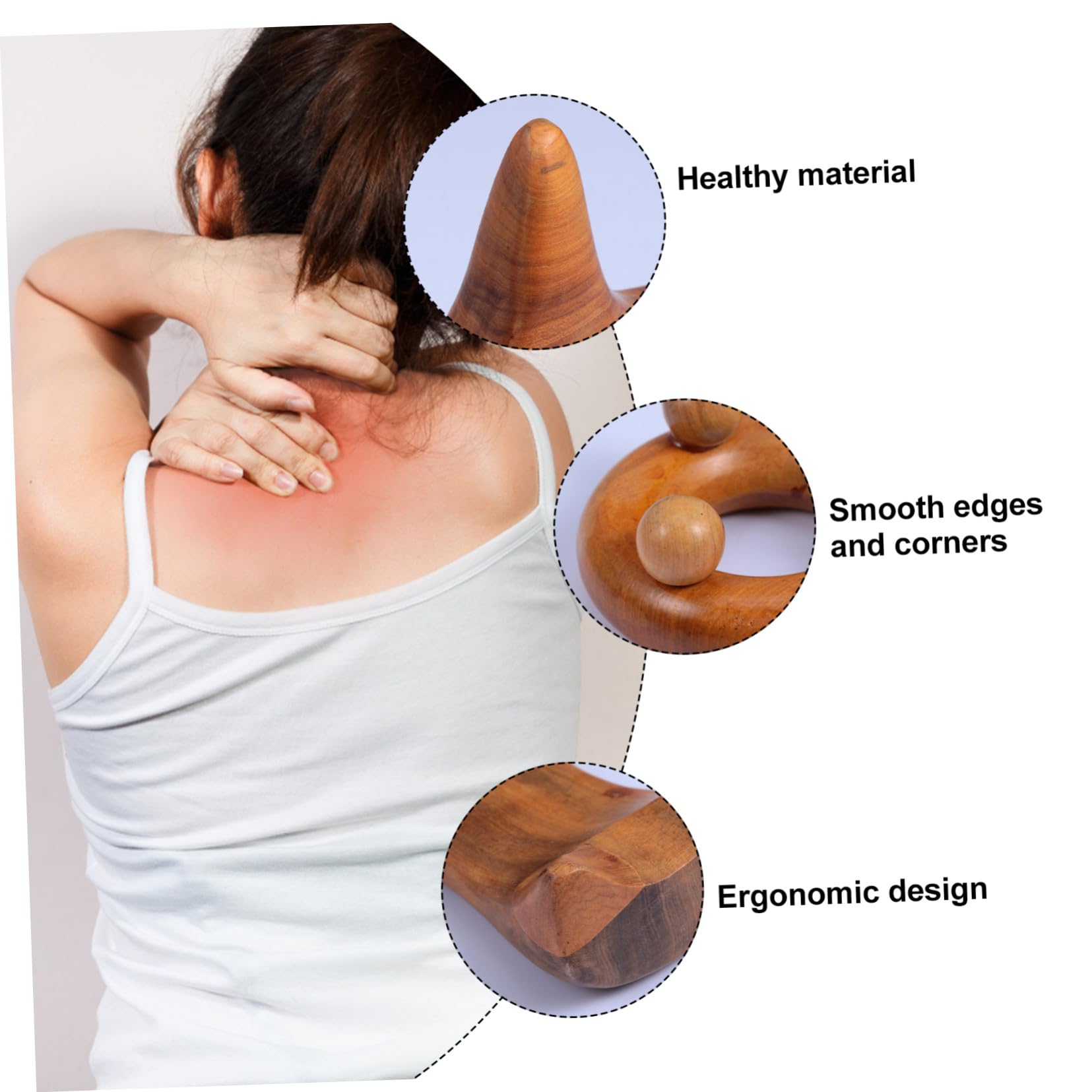Kit de 5 Tablas de Masaje Gua Sha de Material Sintético para Aliviar Fatiga en Todo el Cuerpo y Pies, Adecuado para Cumpleaños y Agradecimientos