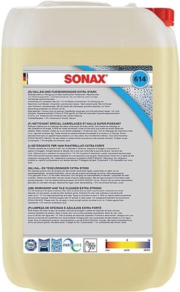 Industriereiniger Sonax Hallen-FliesenReiniger sauer, gelblich, 25 l Kanister