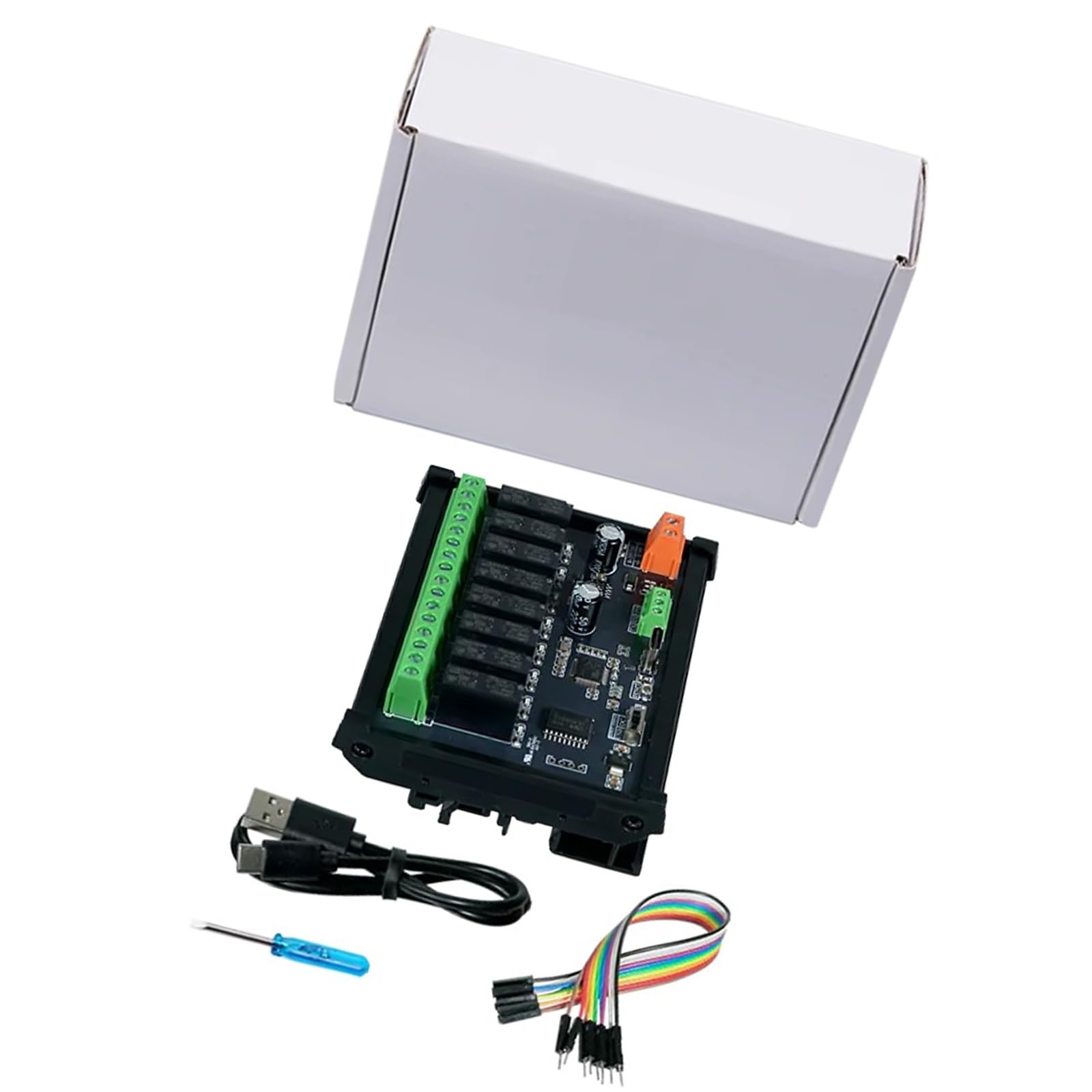 Modulo Relè USB con protocolli RTU Montaggio su guide DIN per automazione industriale e controllo PLC Trasmissione connessione USB