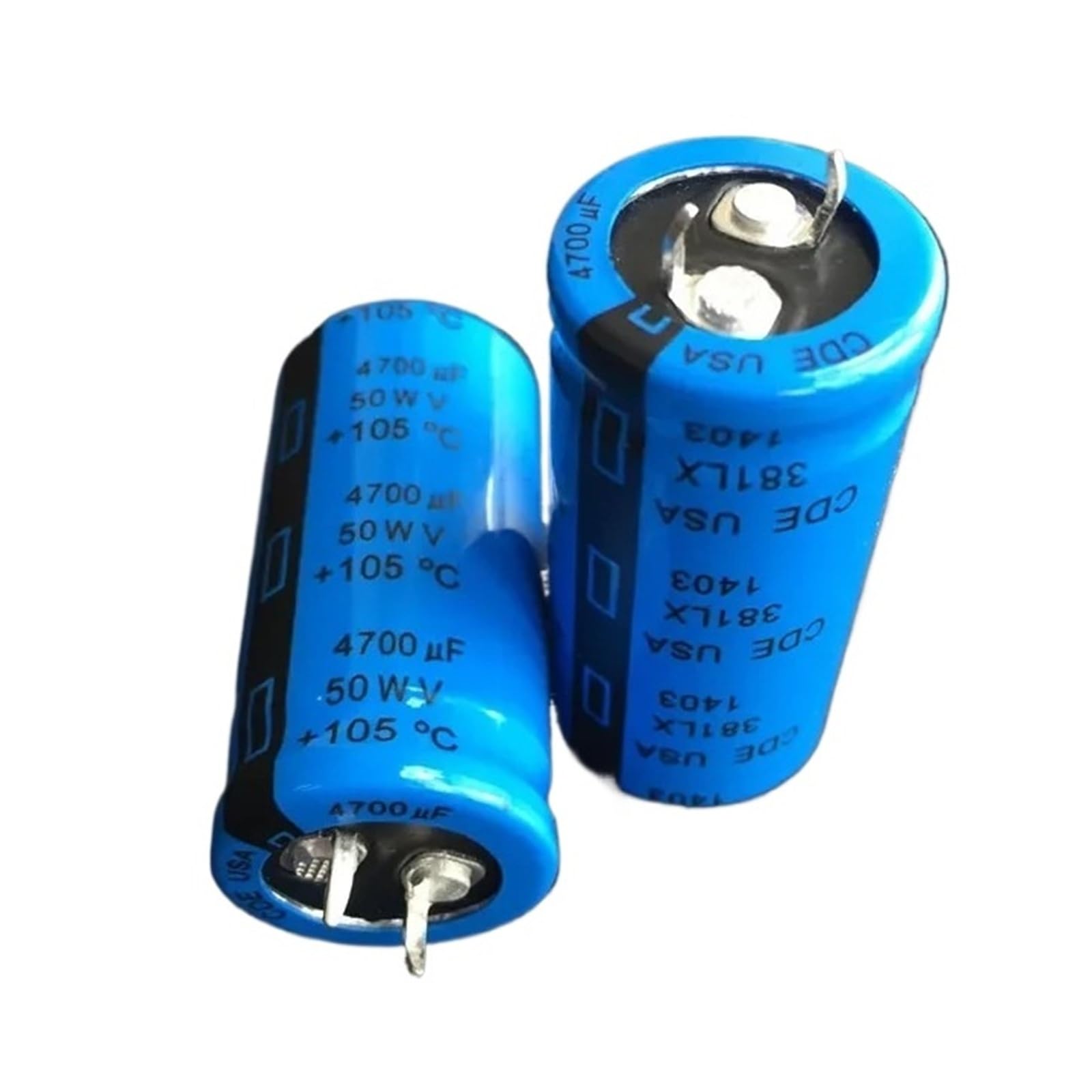 Condensateurs électrolytiques 4700uF 50V ultra stables de 22x45mm pour réduire le bruit électrique