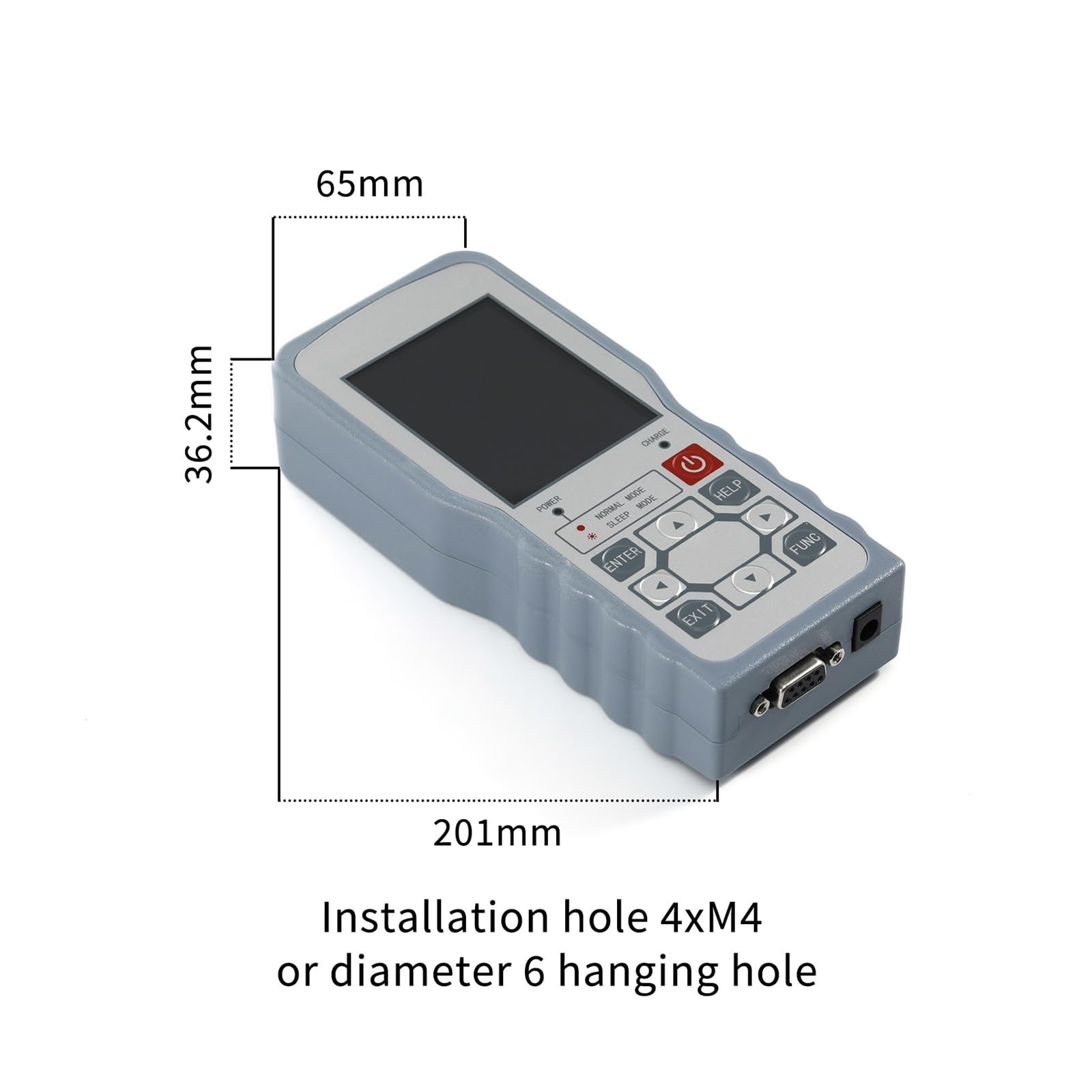 Medidor de fuerza digital Medidor de fuerza digital con sensor de celda de carga, dinamómetro de calibre de empuje y presión de peso de prueba, modo o/pista ± 0.05% FS(30KG Force Gauge)