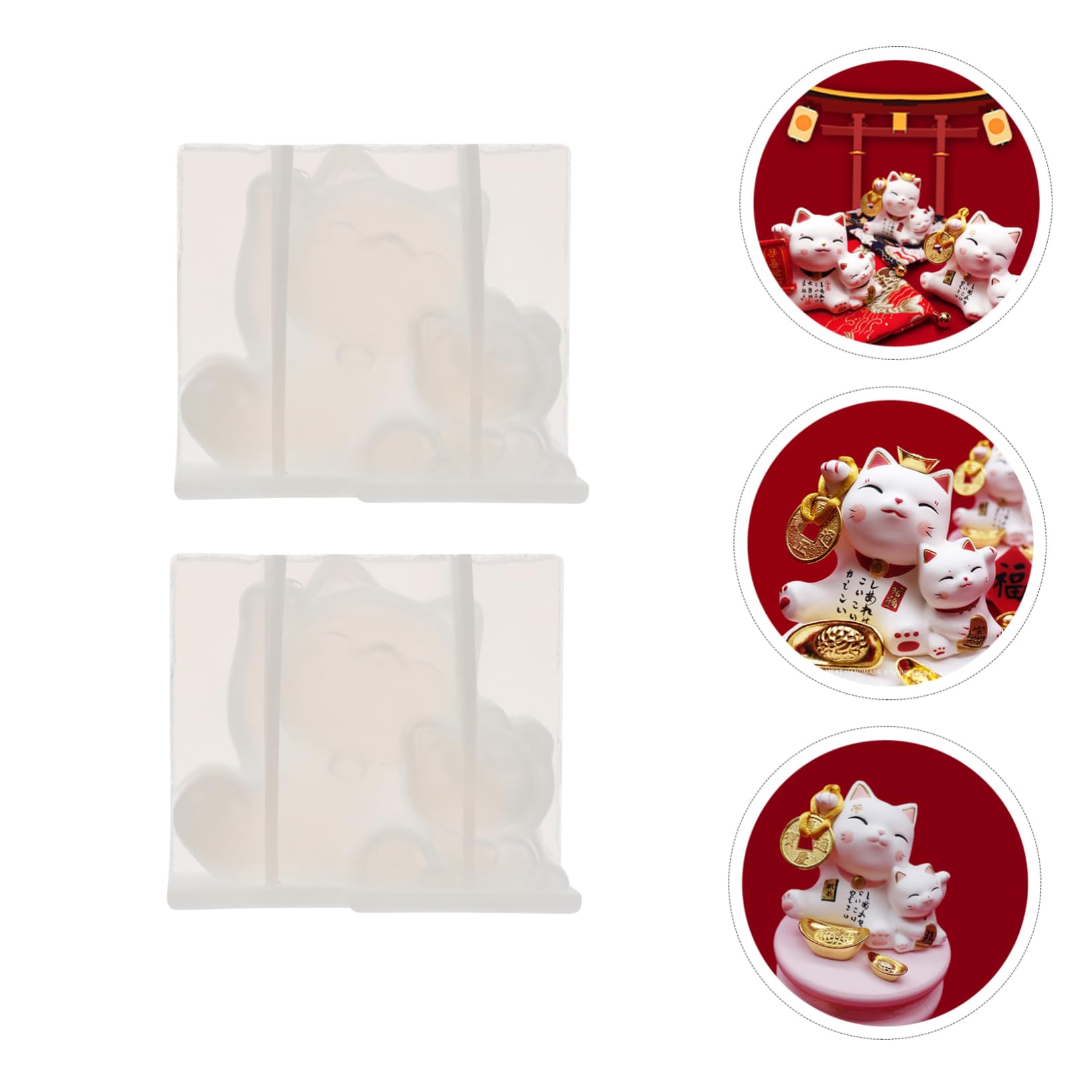 OSALADI 3 Ensembles Moules En Silicone Moules À Cire Fondue À Bonbons À Fondre À Pâtisserie En Béton À Cake Pops Kit De Décoration De 2 pièces * 3
