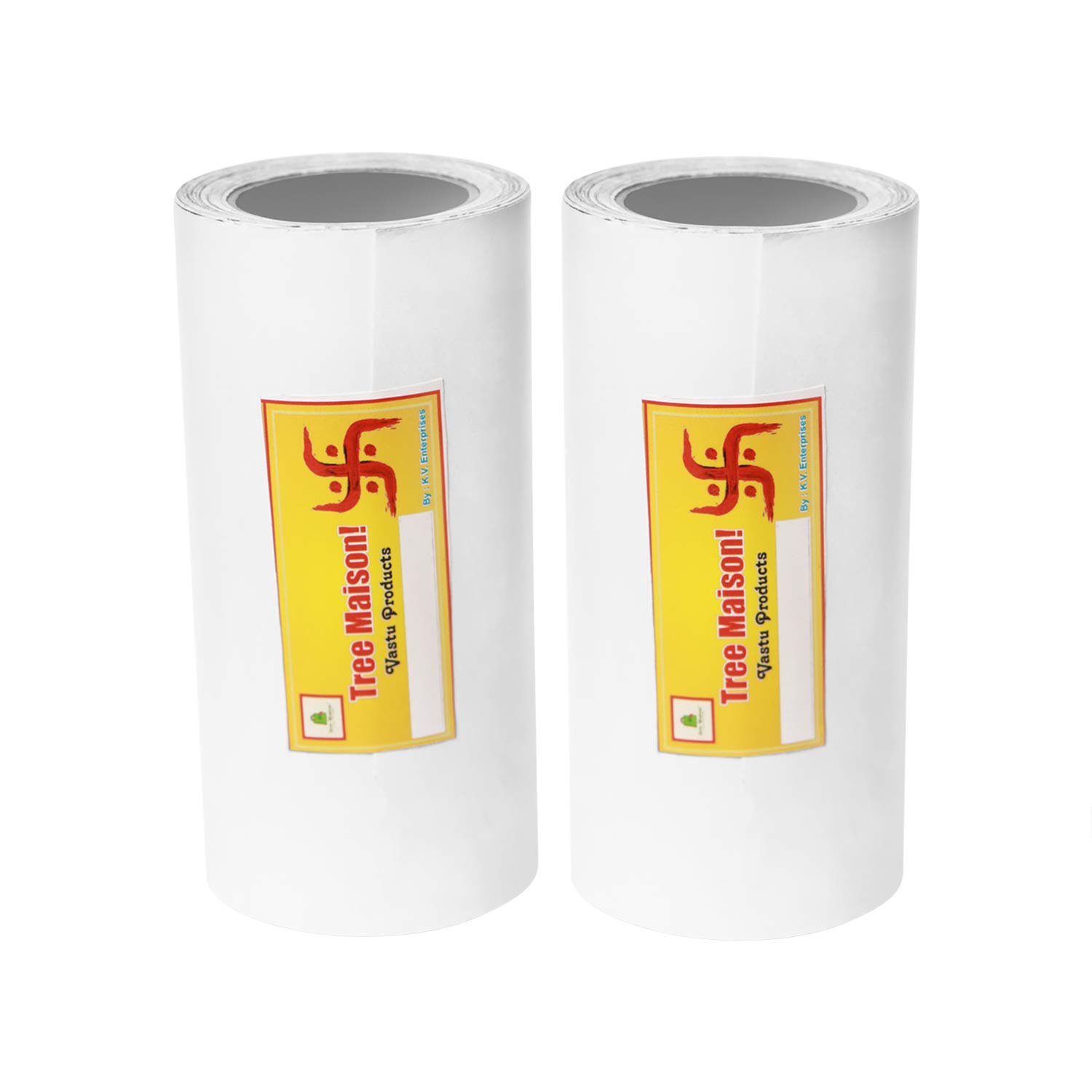 TREE MAISON CORONATING HOMES Vastu White Tape | Size - 3 Inch | Length- 8 Feet (Approx) | Vastu Tape Remedy for Toilet | Vastu Tape for Main Door Entrance | Pack of 2 (B0B4SG9MS1) Amazon Price History, Amazon Price Tracker