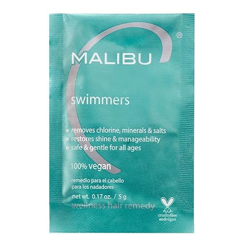Malibu C Swimmers Wellness Hair Remedio - Previene y protege la decoloración del cabello del cloro y los elementos de la piscina - Complejo