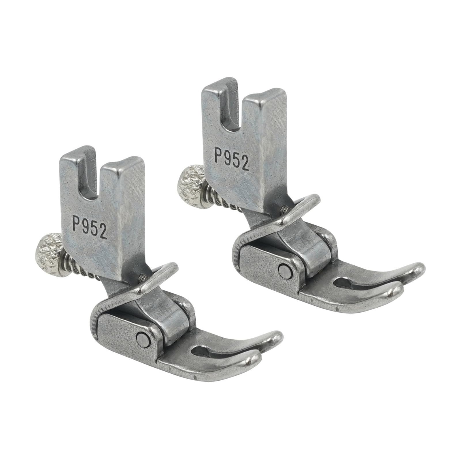 NEWFT 2PCS Heavy Duty Steel Sewing Presser Feet Industrial Sewing Machine Accessories for Shirts Curtains Bedding Stitching Heavy Duty Presser Foot