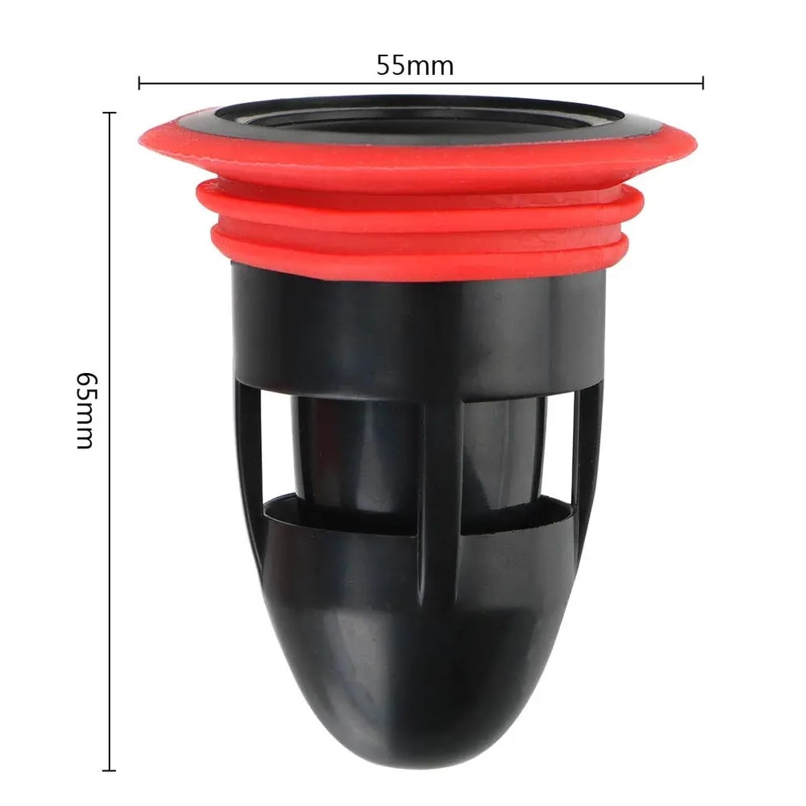 uniwersalny odpływ do zlewu, Silikonowy odpływ do toalety/łazienki, podłogowy, wewnętrzny(Black,2pcs)