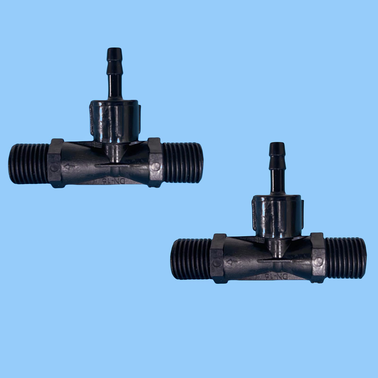 1/4 Venturi injectors, Ozone injectors for Gas-Liquid Mixers, Liquid-Liquid Mixing(60L/H) ，2 pcs Set