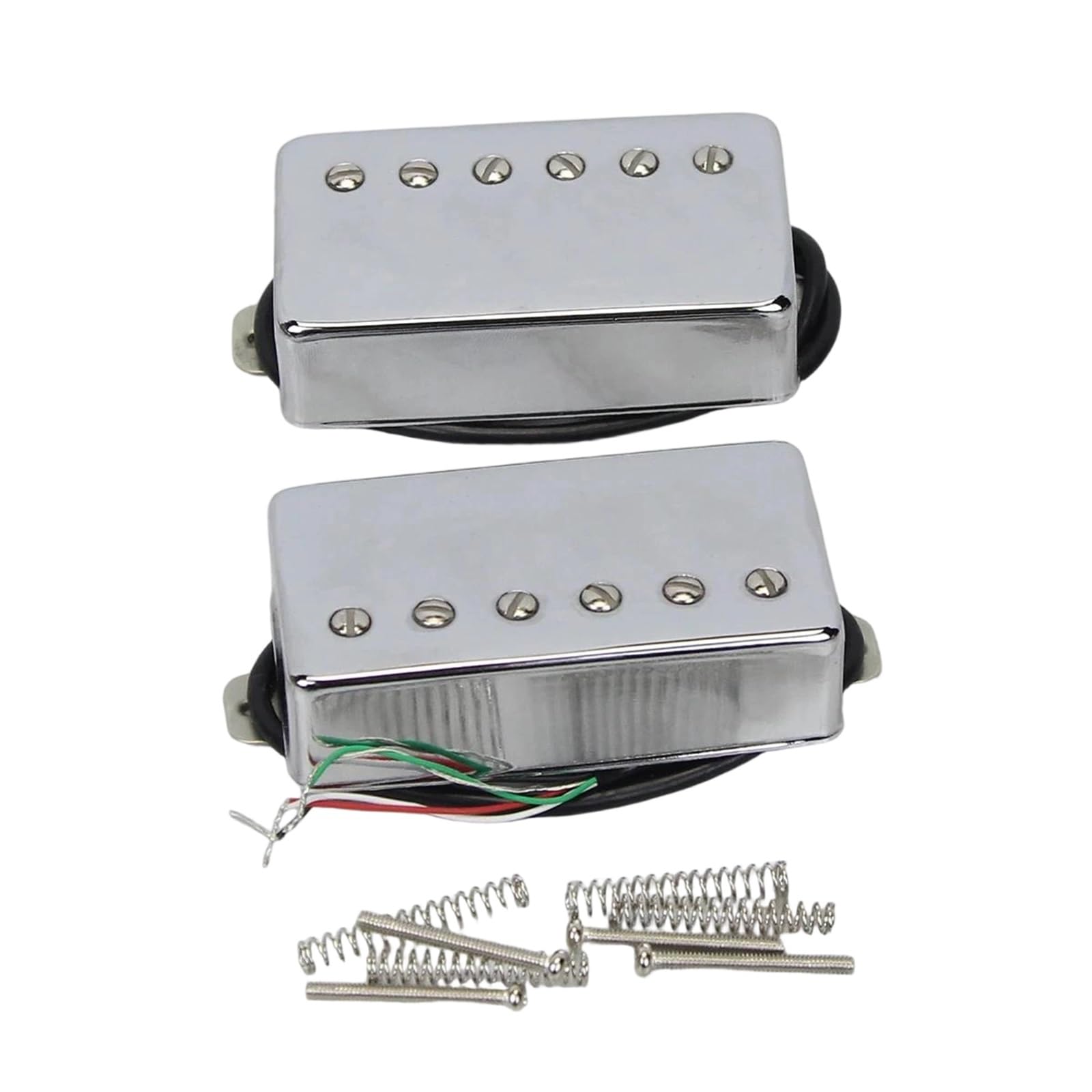 Repuestos Para Pastillas De Guitarra Pastillas De Puente Con Cuello Magnético Piezas De Guitarra De 4 Cables | Juego de pastillas Humbucker para guitarra eléctrica LP cromadas de cerámica