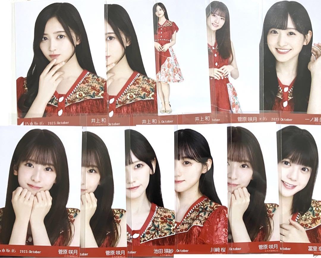 乃木坂46 一ノ瀬美空 井上和 生写真 まとめ売り 28枚セット 乃木坂46 生写真 一ノ瀬美空 2025 April シャギーアンサンブル